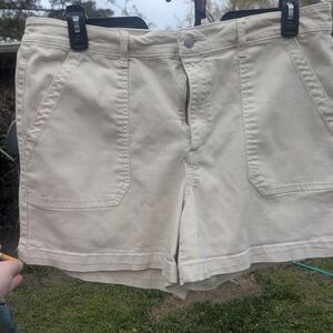 Khaki Women's Casual Utility Shorts